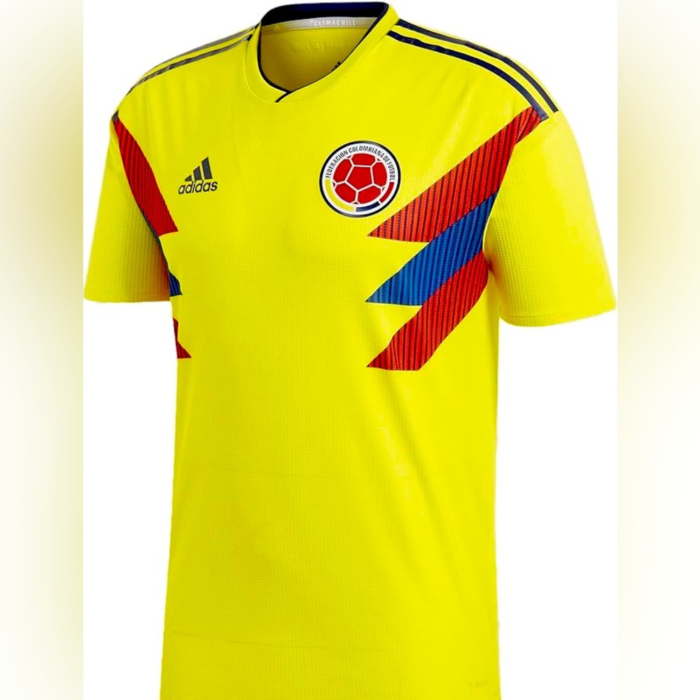 ADIDAS Colombia Home Men's Authentic Soccer Jersey- World Cup 2018